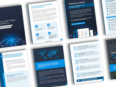 Whitepaper design blue branding brochure design graphic design pitch deck presentation whitepaper