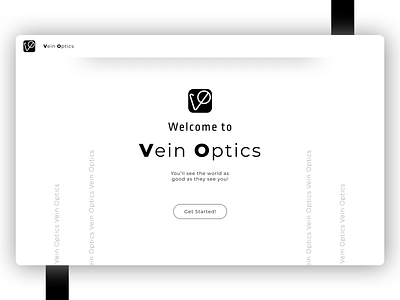 Vein Optics Website design blind design hotdesign optics ui