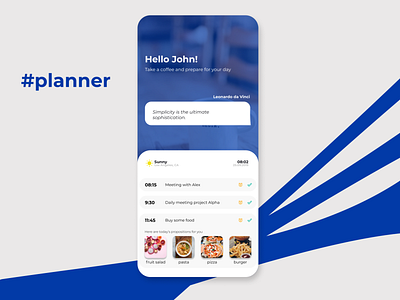 Planner - mobile app android android app design app design flat hotdesign mobile mobile app mobile app design mobile ui rounded ui ux