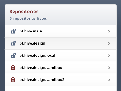 SVN Web Viewer - Repositories git gradient list lock repositories selected svn versions