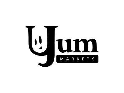 Yum Markets branding character food icon identity illustration logo market shop smile weeklywarmup