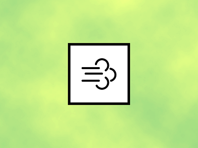 Gassy fart line icon p.u. plume simple