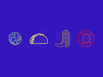 Let's Talk About Design about aiga aigaaz boot design dinner with a designer iconography illustration lettuce taco talk