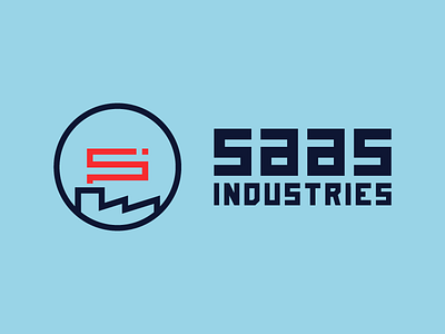 Saas Horizontal app factory icon industry logo saas smoke software