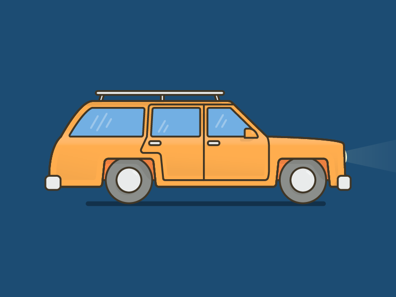 Marge Simpson's Station Wagon by Ryan Anderson on Dribbble