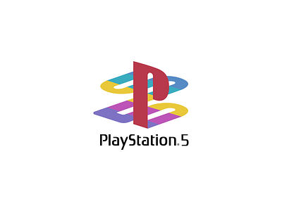 Playstation 5 5 branding heritage icon illustration logo logomark original playstation ps5