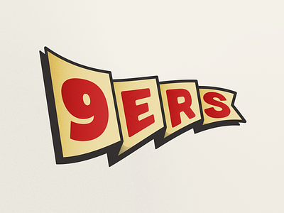 9ers (Prompt No. 21) 49ers 9ers football pennant san fran san francisco sports super team
