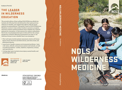 NOLS Wilderness Medicine Book Cover Design book cover book design branding design medicine print design wilderness