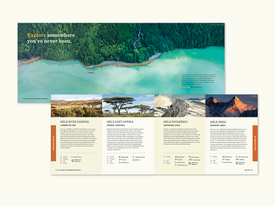 Interior NOLS Catalog Pages book design brand design catalog print design