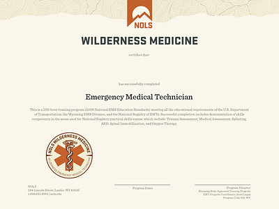 Wilderness Medicine Certification