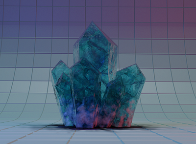 Crystals in Blender 3d blender blue crystals cgi crystals