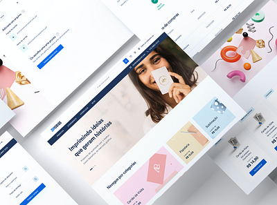 Print shop e commerce ui ux web