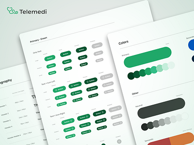 Telemedi – Design system and more app design system medical app ui ux