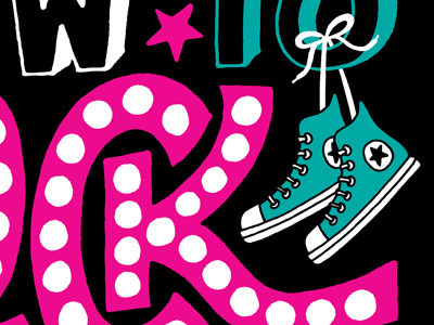 Book Cover converse hand drawn illustration lettering shoes typography