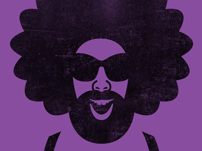 Theater Poster afro illustration portrait purple sunglasses