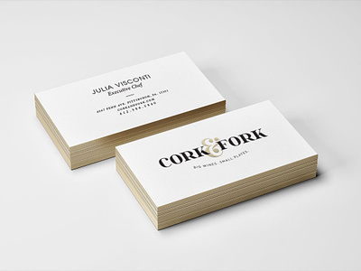 Cork & Fork - Restaurant Branding branding design logo restaraunt