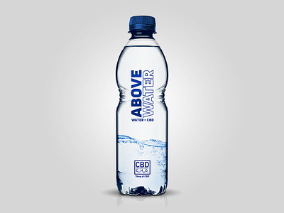 Above Water - Package Design branding cbd package design water bottle