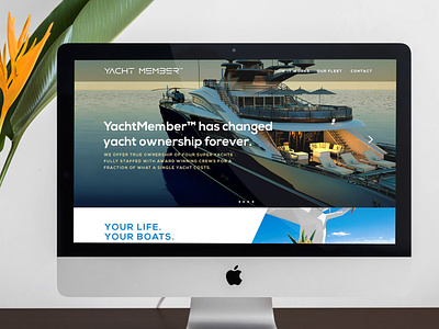 Yacht Member - Website Design ui web design