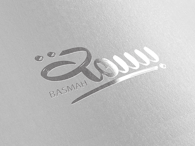 Metallic Silver Logo Mockup branding design illustration logo type typography