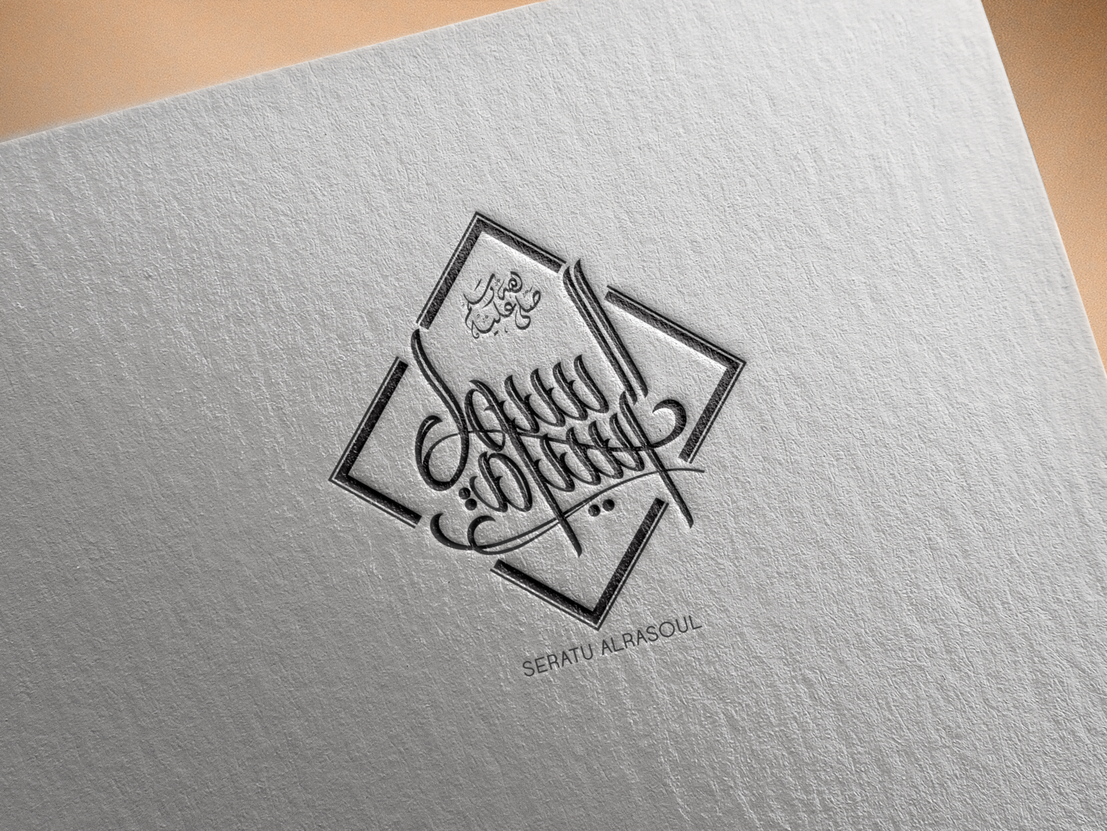Download Free Logo Mockup Psd On Textured Paper by Ahmed Gaballa on Dribbble