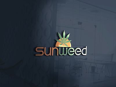 Weed branding design illustration logo