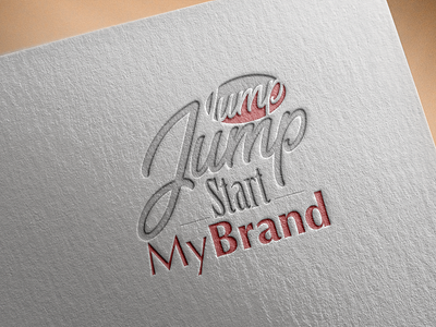 Jump branding design illustration logo typography