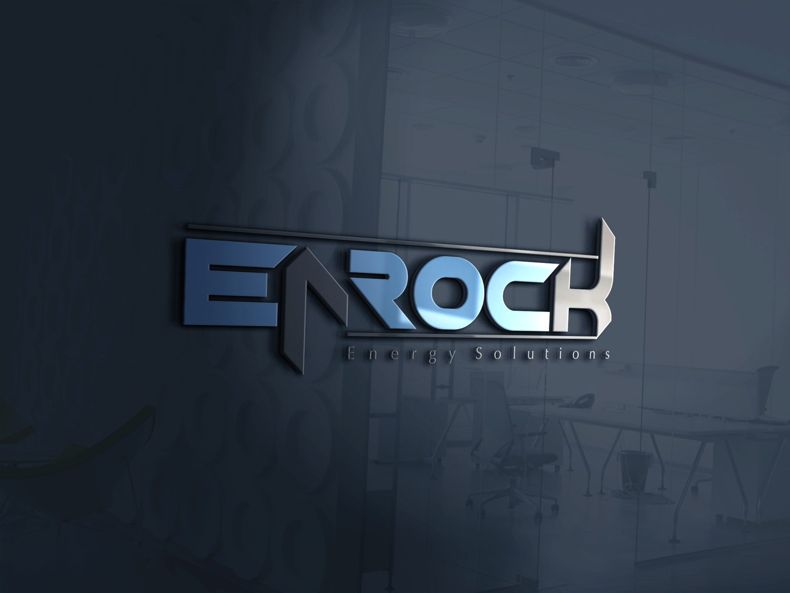 Download Enrock 3d Glass Window Logo Mockup by Ahmed Gaballa on Dribbble