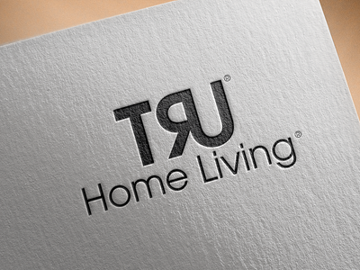 Tru Logo Mockup Psd On Textured Paper