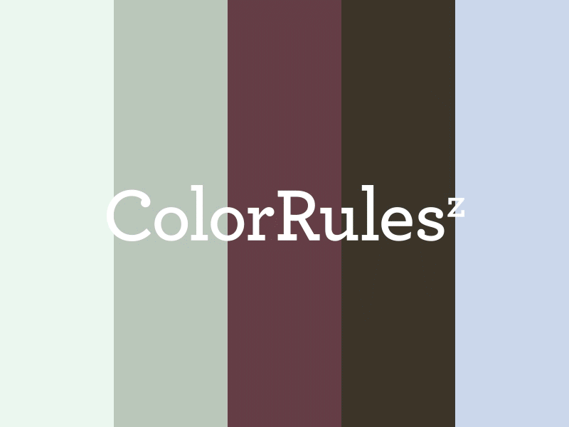 ColorRulesz archer color logo logo design pallette pallettes rules rulez type typography web web design