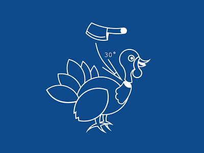 Cut Here blueprint cut graphic design guide holiday illustration thanksgiving turkey