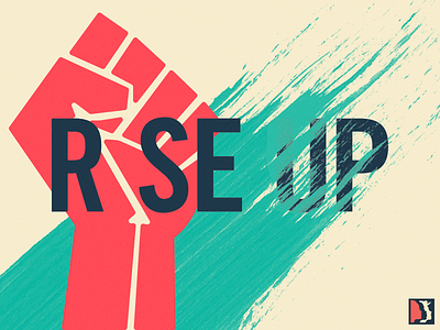 Rise Up civil rights election illustration inauguration movement power protest rise up typography washington dc womens march