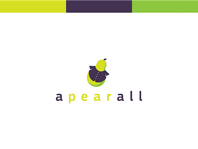 Apearall - An Apparel Company apearall brand branding clothing fashion logo logo design pear pun