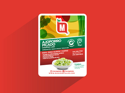 Más Vegetales brand and identity design label design