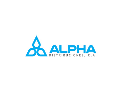 Alpha Distribuciones Logo design logo