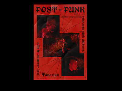Post-Punk 👹 Poster brutalism brutalist design editorial art editorial design flyer layout photography poster poster design posters print punk punkrock type art type design typeface typogaphy typography art webdesign