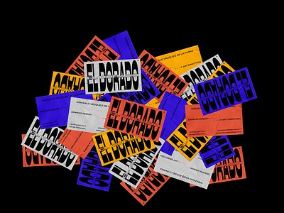 Raincards El Dorado businesscard card design cards colors corporate design design editorial art flat logo type
