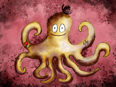 Octopus illustration ocean octopus photoshop sea
