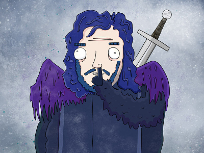 Jon Snow Knows Nowt By Ed Clews game of thrones hbo jon snow