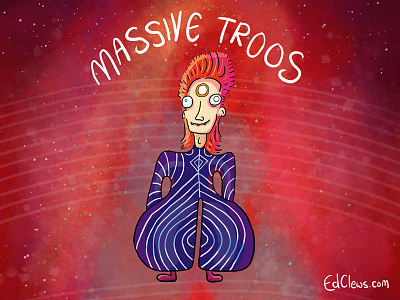 David Bowie And His Massive Troos david bowie illustration music photoshop
