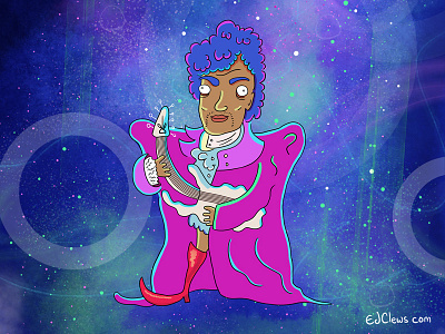 Purple Rain era Prince illustration music prince
