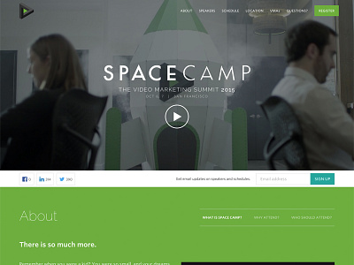 Space Camp 2015 conference event marketing space camp video vidyard