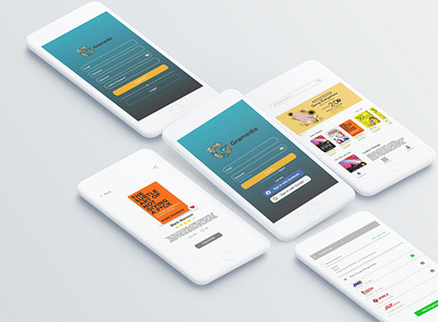 Mockup Design Rebuild Gramedia app design ui ux web