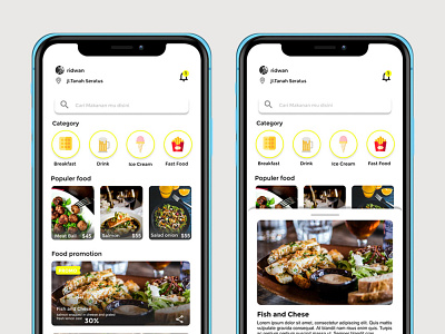 UI Design Food Online app app ui ux web ui ux