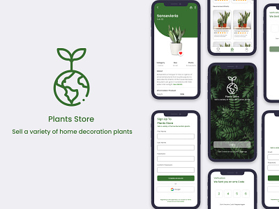 Plants Store app app ui ux web designui designui uiux illustration ui ui ux web design ux