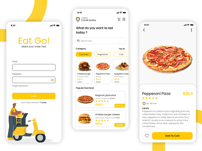 App Eat Go app app ui ux web branding designui designui uiux illustration ui ux web design ux web