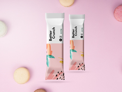 Protein bar bar package package design packaging packaging design pink protein bar sweet