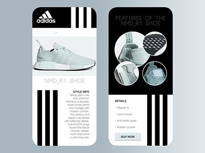 Adidas Sneaker Shopping APP app branding design logo minimal ux vector