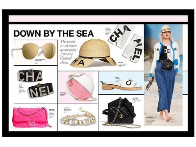Chanel Spring/Summer Accessories Layout fashion graphic design graphicdesign layout luxury magazine printdesign