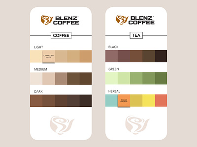 Blenz Beverage Selector Concept app app design artdirector blenz branding coffee concept fun graphic design minimal pantone
