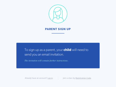 Parent Sign up